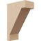 Ekena Millwork 4"W x 8"D x 12"H Classic Burlington Rough Cedar Woodgrain TimberThane Corbel, Primed Tan CORUR04X08X12BURRCPR - alternate 1
